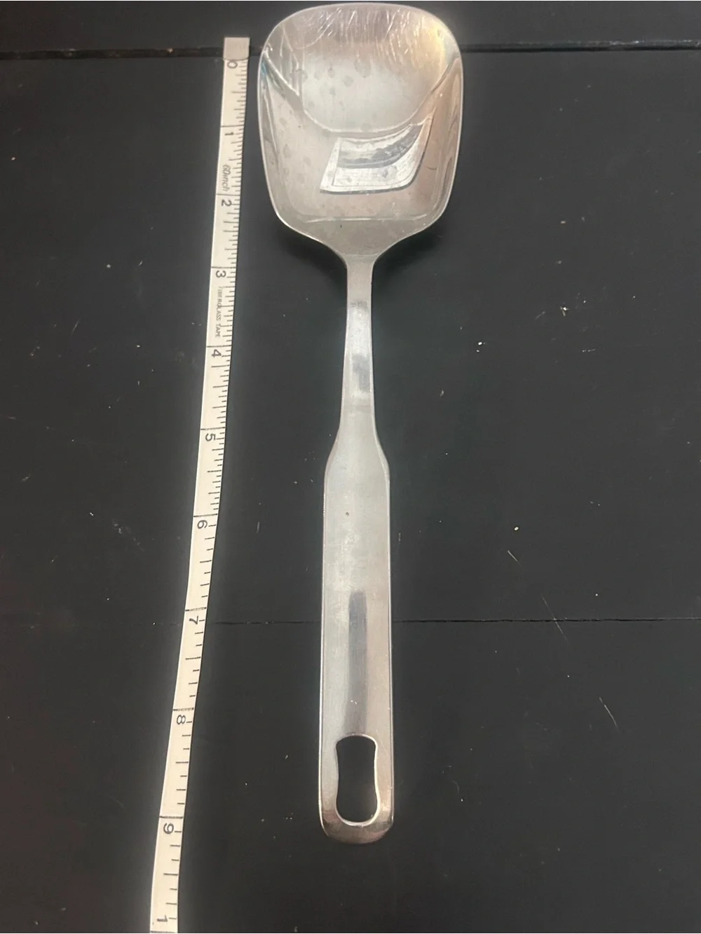 Vintage INOX Rostfrei Stainless Steel Utility Scoop Coffee Candy Flour Ice 9”